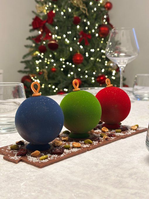 Boule bûche de Noël