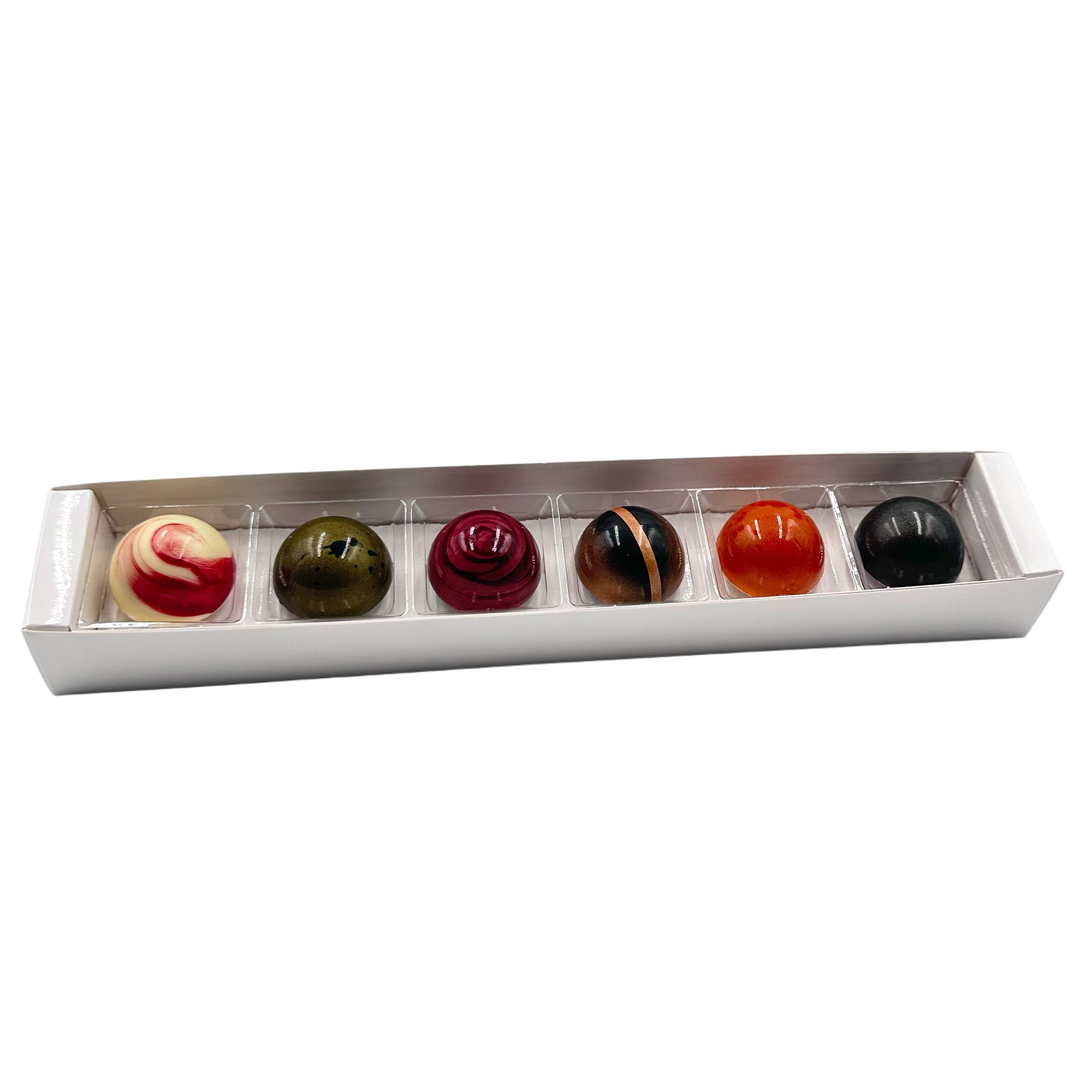 Reglette 6 bonbons de chocolat